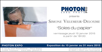 Simone Villemeur-Deloume : Soies du papier